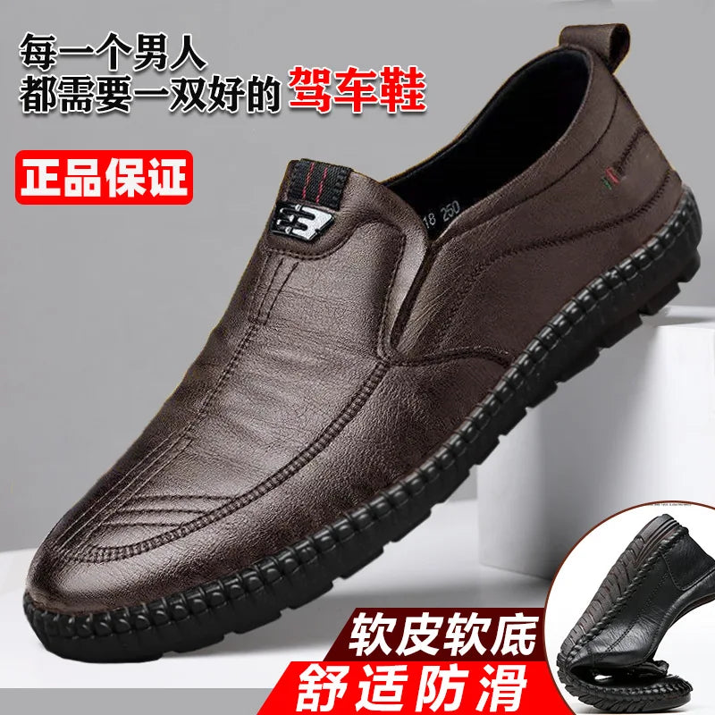 City Leather-Look Loafers