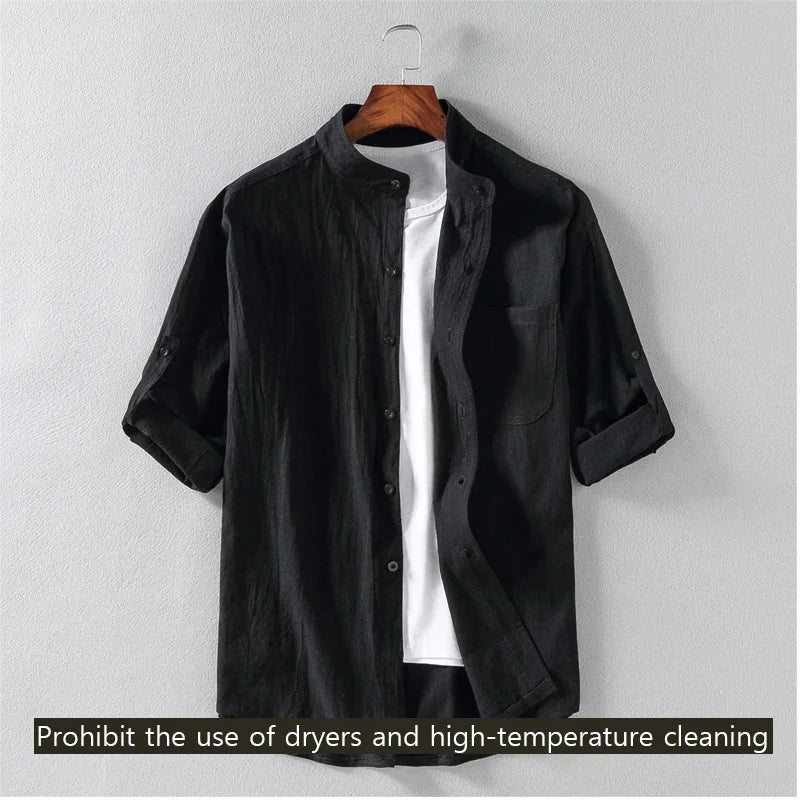 Cove Stand-Collar Shirt