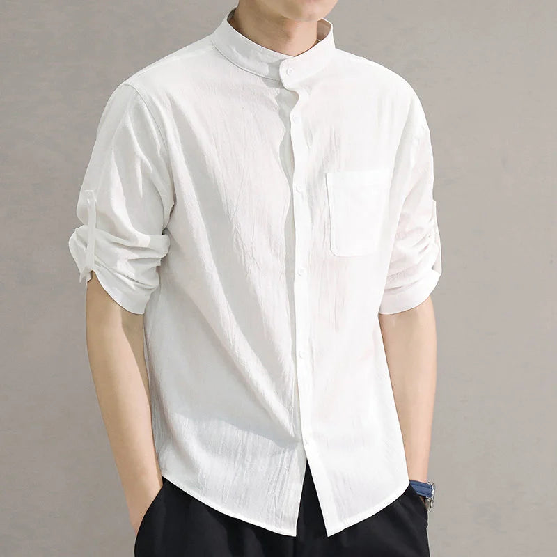 Cove Stand-Collar Shirt