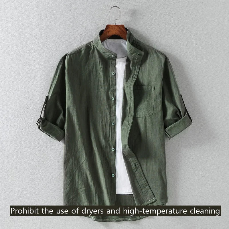 Cove Stand-Collar Shirt
