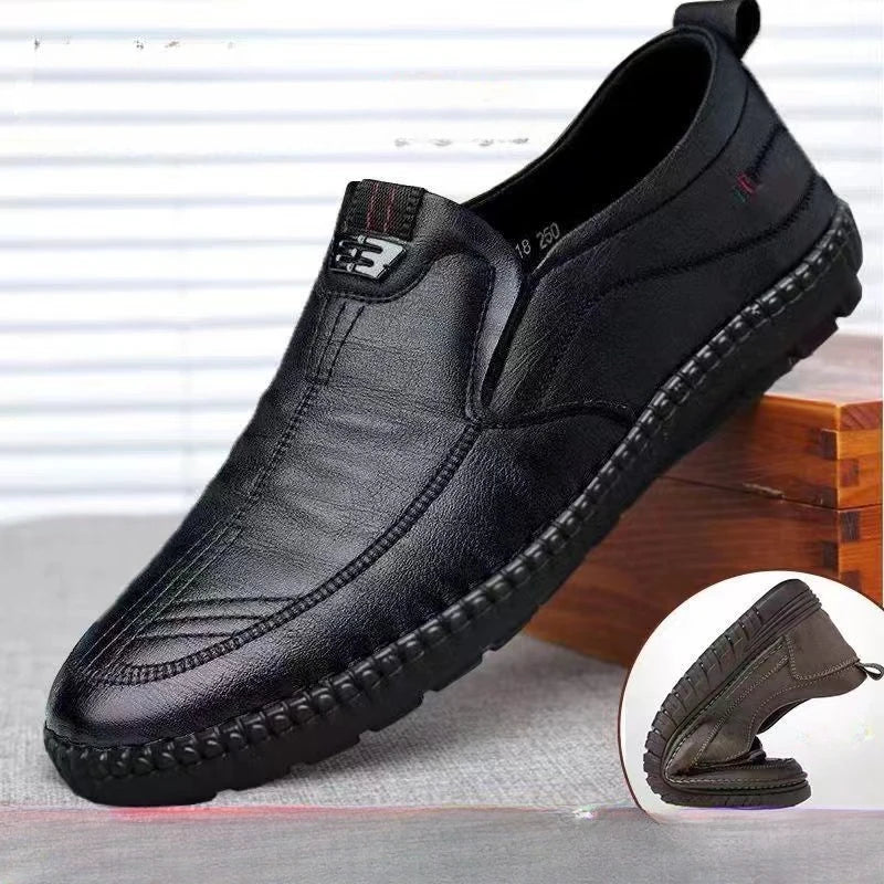 City Leather-Look Loafers