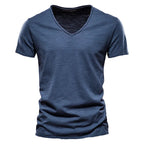 Vale Cotton V-Neck T-Shirt