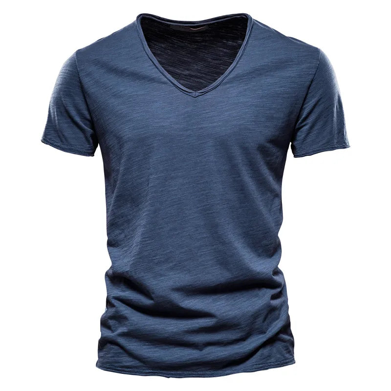 Vale Cotton V-Neck T-Shirt