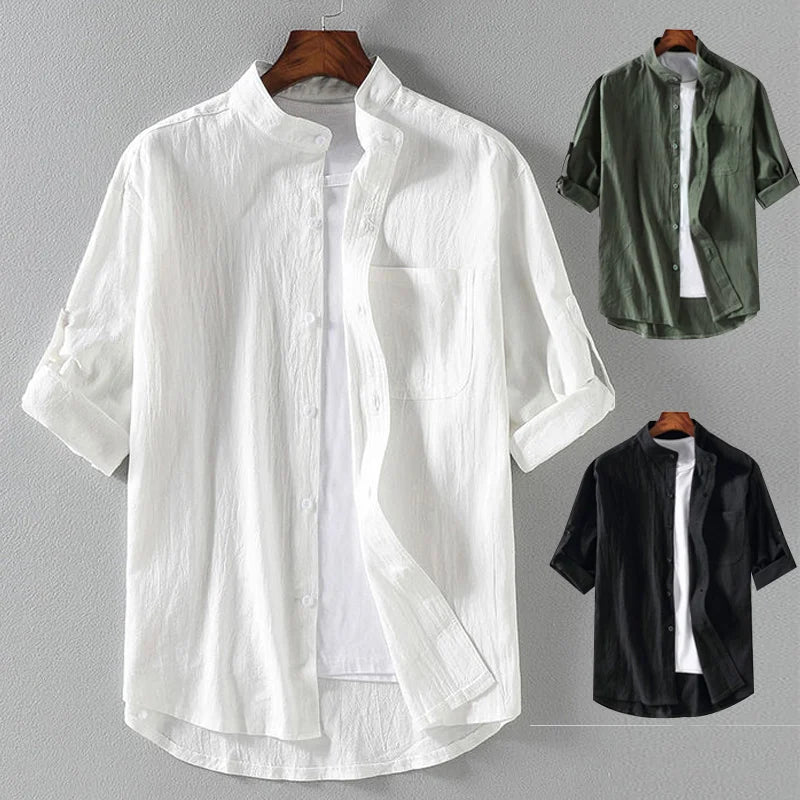 Cove Stand-Collar Shirt